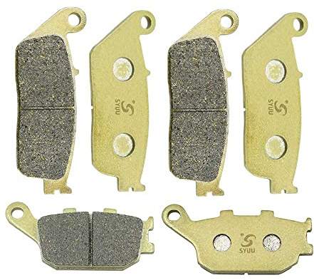 S SYUU moto Plaquettes de Frein Avant et Arrière Compatible avec Kawasaki 650 Z 650 ER 650 2017-2024, Z750 ZR 750 2007-2011, KLE650 Versys 650 2016-2020 2021 2022 2023 2024 FA142F FA142F FA174R