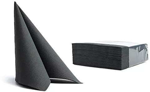 50 Servietten Softpoint 38x38cm schwarz