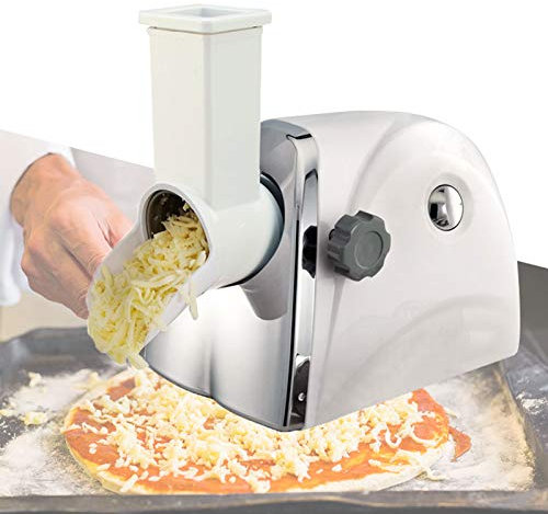 APOE Rotary Cheese Grater Stainless Steel, Parmesan Cheese Grater, Electric Grater for Cheese and Vegetables for Kitchen or Restaurant - Easy to Clean