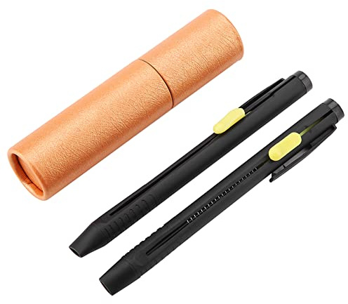 Dekaim 1 Set di Matite per Penna a Gesso per Sarti, Marcature Invisibili per Sarte da Cucito, Set di Cartucce di Gesso per Tessuto Artigianale per Tessuti Trapuntati