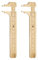 ZHYUAN 2 pezzi 100mm Calibro,Righello portatile,Righello di ottone,Strumenti di misurazione,Calibro a corsoio in ottone,Mini righello tascabile,Righello tascabile,Mini righello,Calibro a doppia scala