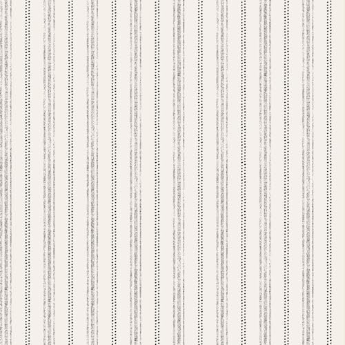Tempaper Grey Nautical Stripe Removable Peel and Stick Wallpaper, 20.5 in X 16.5 ft, Made in The USA