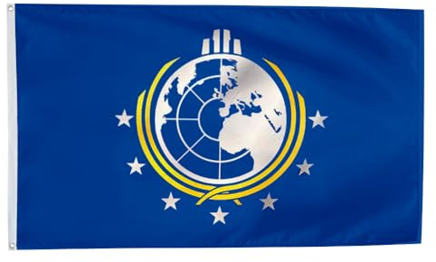 Dutern Super Earth Flag 3x5Feet Outdoor Indoor Decoration Flag 3x5Feet Double Stitched Polyester with Brass Grommets