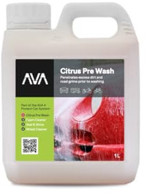 AVA Citrus Pre-Wash Car Shampoo for Pressure Washers, 1L, Bug & Grime Remover, Safe for Paintwork & Coatings