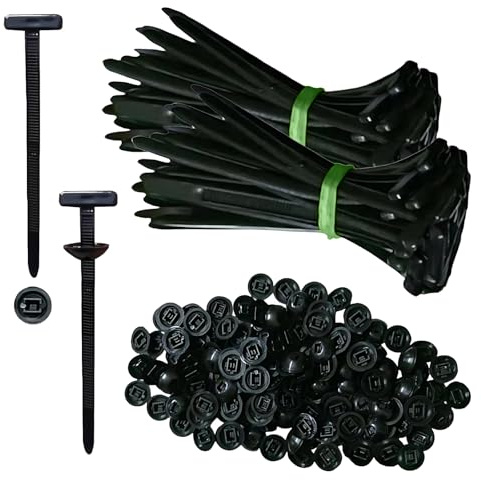 Universal-Kabelbinder-Schnalle, strapazierfähig, mit Stift- und Knopf-Design, tägliche Reparatur, anwendbar für Motor-Unterschutzplatten, Kotflügelauskleidungen, Kotflügel, Kofferraumclips (100)