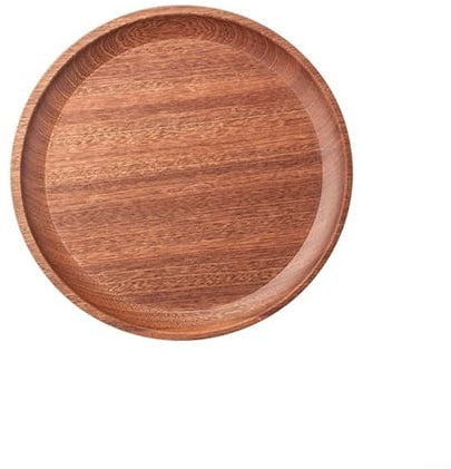 NbgrvB Bandeja de madera para servir charcutería rectangular para aperitivos, queso y frutas, 21 x 20,5 cm, color marrón