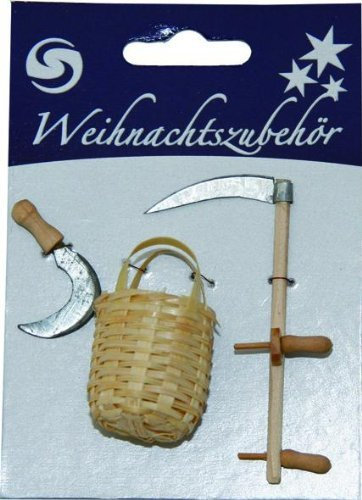 Krippenzubehör, Ernteset, Länge 11cm