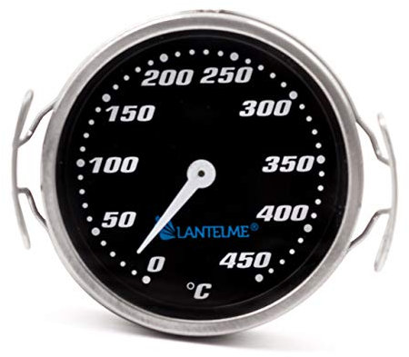 Lantelme Grill Termometro analogico a 450 °C Fumatore BBQ Griglia Tappetino Griglia Superfici Temperatura 6012
