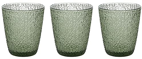 Tognana Davor, Set 3 Bicchieri cc 280, Vetro, Verde