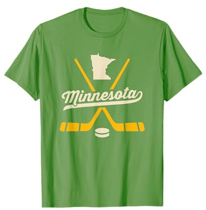 Palitos de hockey sobre hielo vintage de Minnesota Camiseta