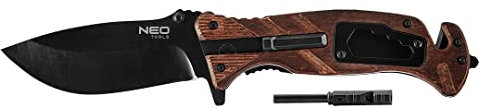 Coltello pieghevole survival 22 cm, 6 in 1