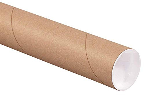ProLine 4 x 36, .080 thick Kraft Heavy-Duty Mailing Shipping tubes with End Caps (1)
