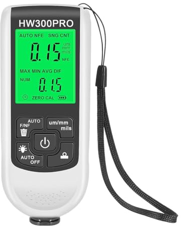 Alnicov Paint Thickness Gauge Highly Accurate Coating Thickness Gauge Measuring Range 0 to 2000um for Metal and Non-conductive Coating