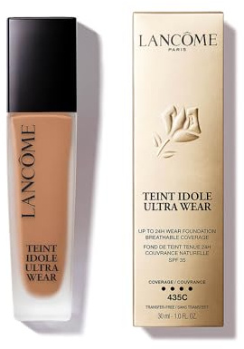 Lancôme Teint Idole Ultra Wear 435C, feuchtigkeitsspendende Full Coverage-Foundation in Beige mit natürlich mattem Finish, bis zu 24 Stunden Halt, geeignet für alle Hauttypen, 30ml