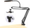 Overhead Stativ Handy mit Ringlicht, Flexibler Tisch Kamera Arm mit Licht, Flexible Tisch Kamera Arm Halterung mit Ringlicht für YouTube Live Stream Videoaufzeichnung, Kompatibel mit iPhone