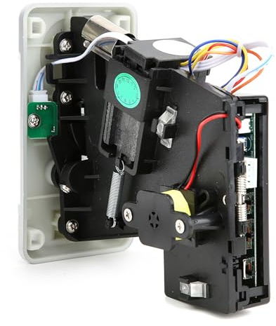 Myntsorterare, Myntskjutare med LED Light Flip Lock Design Coin Pusher Machine för Spelmaskin (Silver)