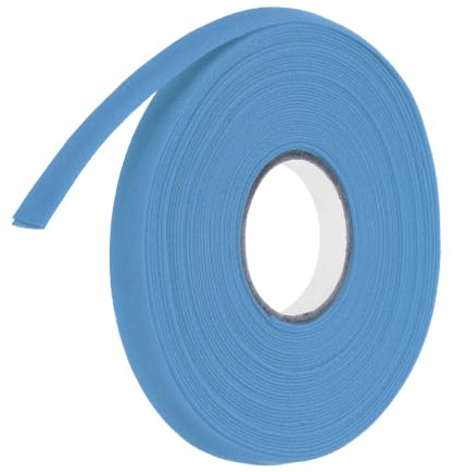 QUARKZMAN 2/5 tum snedband, sömband, dubbelfals, avskjutningsband, polyester kontinuerlig sömnad, tillbehör, kantband för sömnad, gör-det-själv, fållar, quiltning, hantverk (blå, 25 m)
