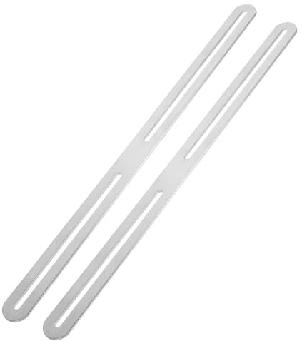 ibasenice 2 Piezas Soporte de Inoxidable Ajustable para Buzón y Valla Kit de Instalación de Placas para Fijación