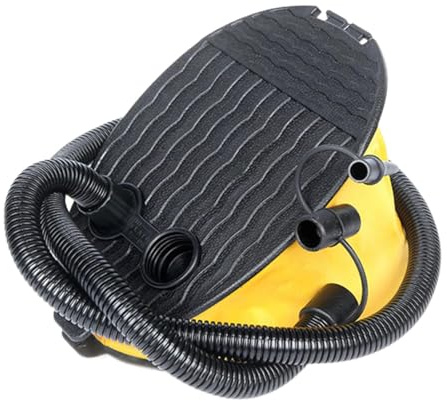 MotiveTech Bomba de Aire de Pie para Inflar Rápidamente Pelotas de Playa Y Flotadores de Agua, 3l