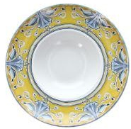 Tognana Positano Ciotola Fondi Porcellana Mediterraneo Floreale Blu Giallo, 1077,3 g, Made in Italy