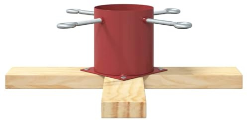 vidaXL Supporto per Albero di Natale Rosso 50 x 50 x 16 cm