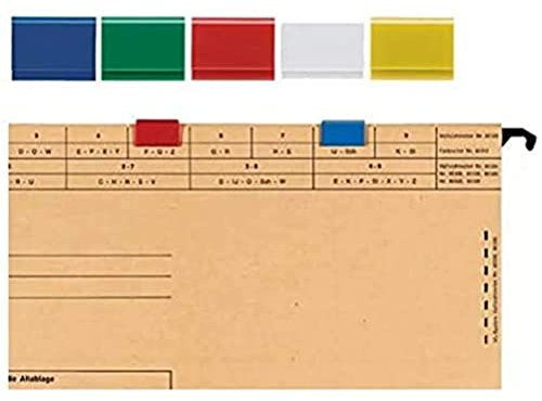 Elba Farbreiter Vertic, Stecksignal für Hängeregistraturen, rot, 25 Stück