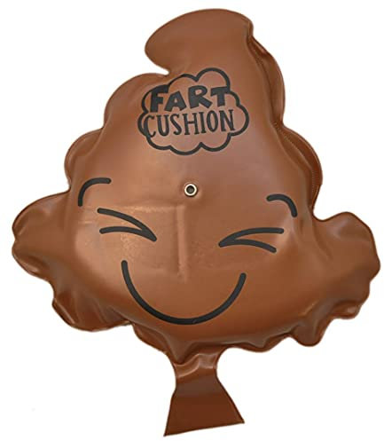 jameitop®Furzkissen SCHEISSHAUFEN XXL Extra stabil - Neue Generation/selbstaufblasend 23x20 cm