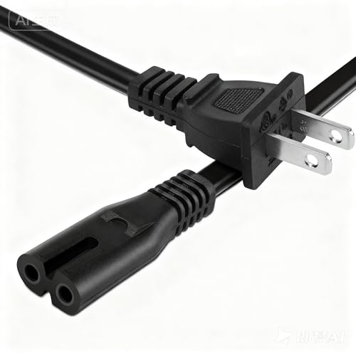 for LG TV Power Cord Smart 4K Cord 24 28 32 40 43 48 49 50 55 60 65 75 80 85 2 Prong AC Power Cable 43LH570A 55UH6090 55LH575A 55UH6030 32LH500B LG TV Cable