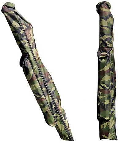 Copechilla Rutentaschen wasserdicht verdickt Tarnfarbe Rutentasche mit Schultergurt 146cm Angeltasche mit seitlichem reißverschluss angelausrüstung angelruten Aufbewahrungstasche