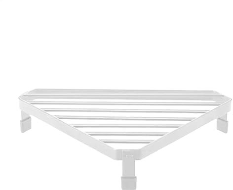 Hobngmuc Piano Cottura Cremagliera Ad Angolo Per Ia cucina, Organizzazione Della Cucina Mobile, Poggia Padella, Piedistallo Di Stoccaggio Triangolare Antisdrucciolo Moderno E Salvaspazio