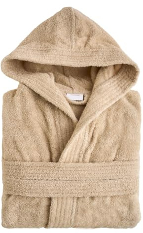 NELLA BIAGINI Accappatoio Uomo e Donna, Accappatoio Unisex con Cappuccio, per Sauna e SPA, in Spugna di Cotone, 420 gr/mq, Morbido, Assorbente, Resistente. Modello: Minerva