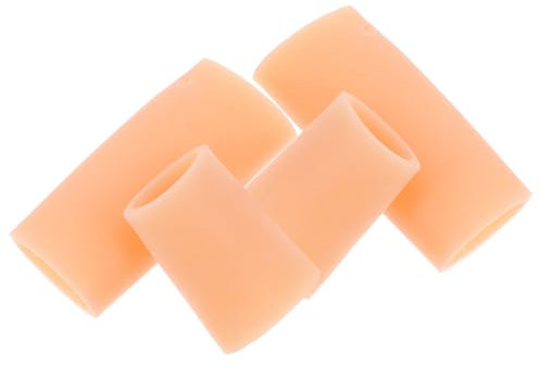 PACKOVE 2 Paare Silikonfingerhülle fingerschutz silikon handgelenkschutz Silikon Fingerhandschuhe Wunden Gel-Abdeckung Tipps Haut intelligente Fingerlingsschutz Kieselgel Khaki