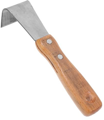 SHINEOFI Écorceur Manuel pour Arbres Fruitiers Jardin Couteau à Écorcer Acier Inoxydable avec Manche Bois Outil à Main Multifonction Robuste pour Écorce, Restauration, Jardinage Extérieur