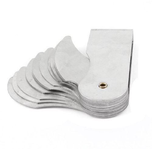 R25-50mm Medir herramienta 16 láminas de metal plegable Radio galga