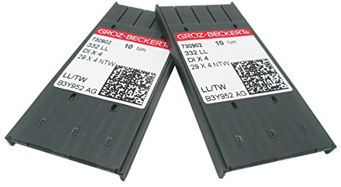 GROZ-BECKERT-nål – 20 st Groz-Beckert 332LL 29X4NTW DIX4 lädernålar kompatibla med Singer 29-4, 29K maskiner (21/130)