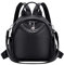 ALTOSY Mini Rucksack Damen Klein Echtes Leder Rucksäcke Mode Uni Daypack Schultertasche (S97, Schwarz)