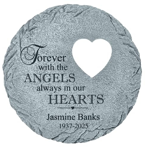 Let's Make Memories Personalized Always in Our Hearts Memorial Garden Stone - Sympathy Marker