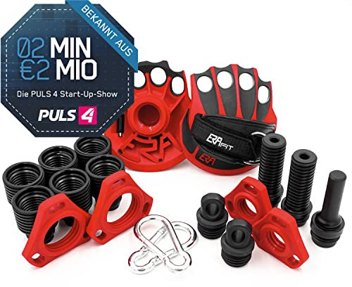 ERAGRIP Set PRO Zuggriffe für Muskelaufbau und Ausdauertraining - universelles Fitness-Gadget für Krafttraining, Seilzuggeräte und Widerstandsbänder (ERAgrip Set Pro)