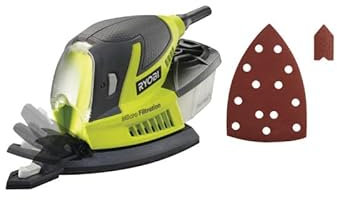 Pack RYOBI Ponceuse triangulaire - 100W - RPS100-GA20-40 abrasifs - SPS20A