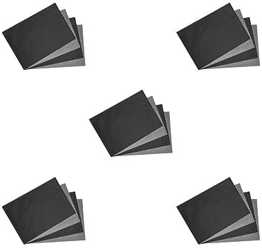 5 set 100 stycken A4 kolpapper svart läsbar grafitöverföring spårning målning återanvändbara konstytor kopieringspapper