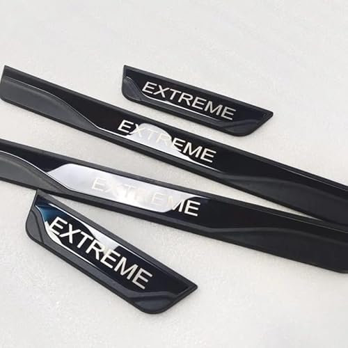 ZUOBYMBC 4 Pcs Stainless Steel Threshold Protective Film for Dacia Duster Extreme Spring,Car Kick Plates,Stainless Steel Car Door Sill Protector,Threshold Scuff Plate