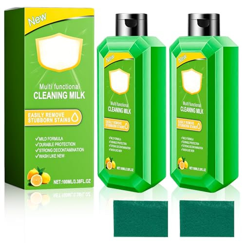 2 Stücke Kraftvolles Multifunktionskonzentrat Zur Reinigungslotion,Leistungsstarker Multifunktionsreiniger,Multi Functional Cleaning Milk,Allzweckreiniger für Küche Bad Auto (100ml)