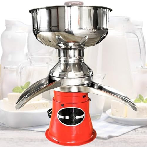 Professional Whipped Cream Dispenser Milk Cream Centrifugal Separator, 304 Stainless Steel Electric Cream Separators, 50L/H Output 10500RPM Goat Milk Separator, Cow Cream Separator, Milk Ski