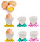 6PCS Cute and Egg Cups Set, Funny Egg Cups, Toppers Adorable Egg Topper for Boiled Eggs Creative Breakfast Boiled Egg Holder Fun Kitchen Accessories Novelty Egg Cups ﻿