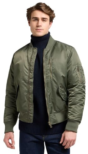 Lee Chaqueta Bomber para hombre, Roble Moss, L