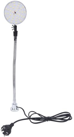 LED -maskinljus, 15W 1500 Lumens Magnetiska Arbetsljus med Flexibel Svenhals och Magnetisk Bas, Vattentät Svarvljus för Svarv, Arbetsbänk, Symaskin, Industribelysning (EU)