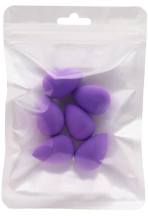 Mini Beauty Blender Lot de 6 petits mélangeurs de maquillage liquide humide et sec en forme de goutte (C) Utilisation quotidienne