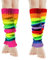 Bliceon Rainbow Leg Warmers, 80s Neon Stockings, Gay Pride Accessories and Party Decorations, Colourful Party Decorations for Festivals and Events, 2 pairs