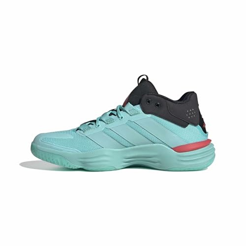 adidas Hombre Courtstabil Indoor Performance Shoes, Flash Aqua/Flash Aqua/Semi Lucid Red, 46 2/3 EU