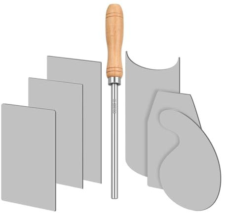Bnnlqpsttg Raschietto per carta Raschietto per falegnameria Set di Raschietto per impiallacciatura Raschietto per per legno